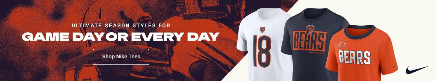 Ultimate Season Styles for Game Day or Every Day | Shop Chicago Bears Nike Tees