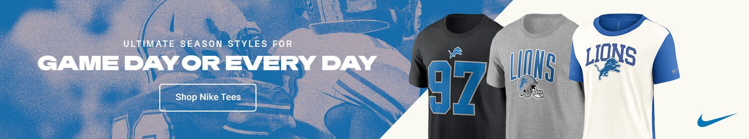 Ultimate Season Styles for Game Day or Every Day | Shop Detroit Lions Nike Tees