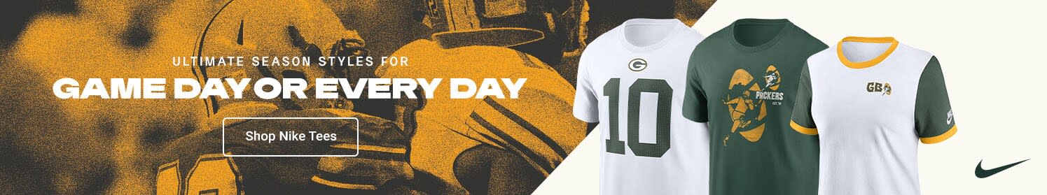 Ultimate Season Styles for Game Day or Every Day | Shop Green Bay Packers Nike Tees