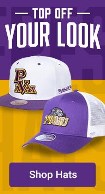 Top Off Your Look | Shop Prairie View AM Panthers Hats