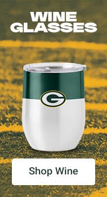 Wine Glasses | Shop Green Bay Packers Wine Glasses