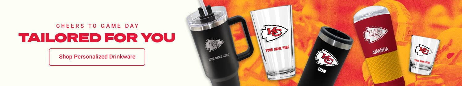 Make It Yours | Shop Kansas City Chiefs Personalized Drinkware