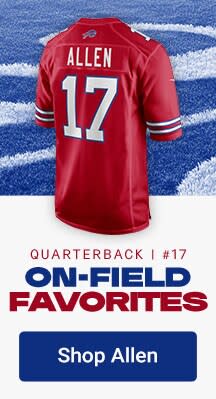 Quarterback #17 Josh Allen | On Field Favorites | Shop Josh Allen