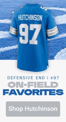 Defensive End #97 Aidan Hutchinson | On Field Favorites | Shop Aidan Hutchinson