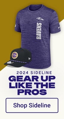 Gear Up Like the Pros | Shop Baltimore Ravens Sideline Gear