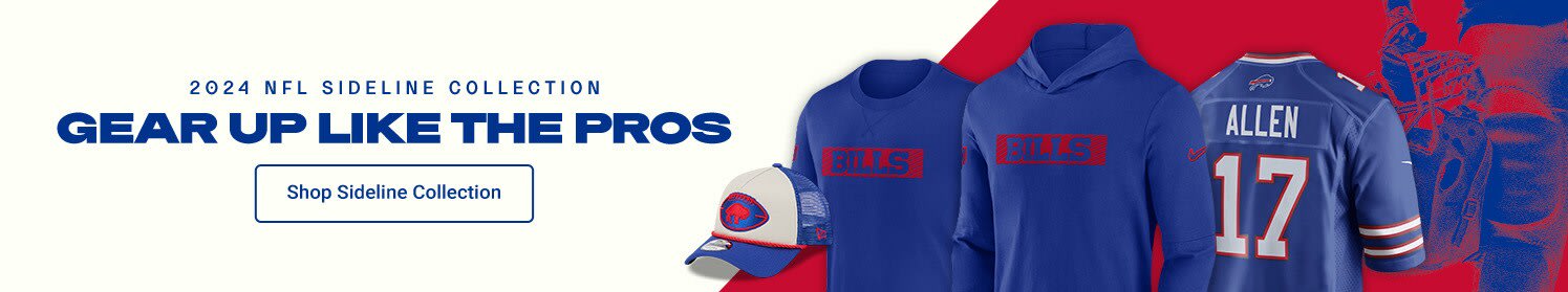 2024 NFL Sideline Collection| Gear Up Like the Pros | Shop Buffalo Bills Sideline Gear