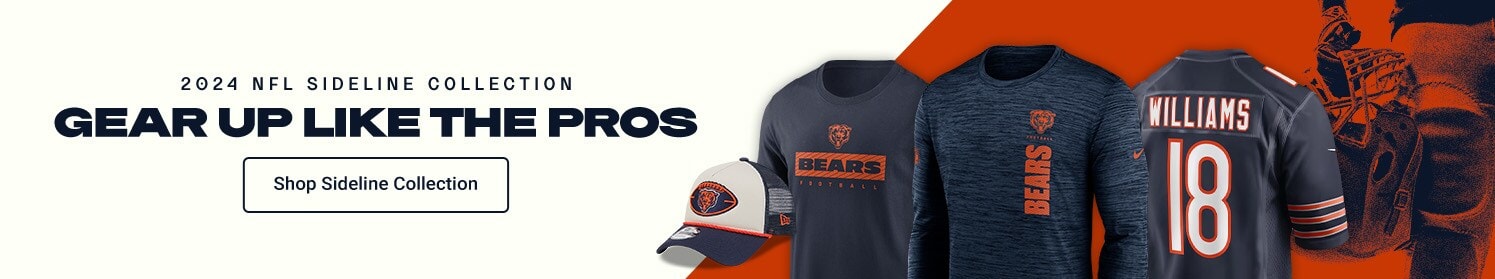 2024 NFL Sideline Collection| Gear Up Like the Pros | Shop Chicago Bears Sideline Gear