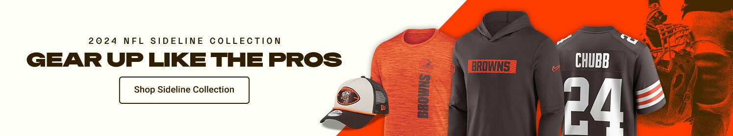 2024 NFL Sideline Collection| Gear Up Like the Pros | Shop Cleveland Browns Sideline Gear