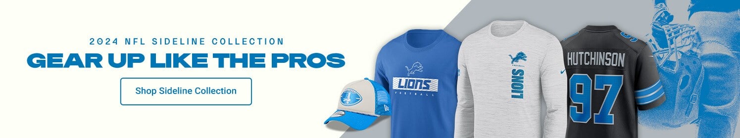 2024 NFL Sideline Collection| Gear Up Like the Pros | Shop Detroit Lions Sideline Gear