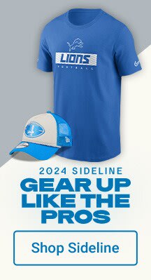 Gear Up Like the Pros | Shop Detroit Lions Sideline Gear