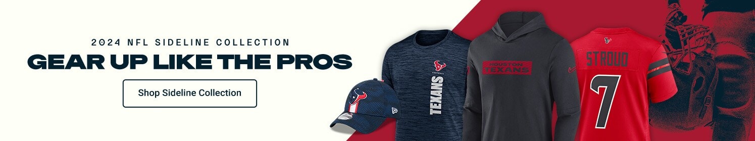 2024 NFL Sideline Collection| Gear Up Like the Pros | Shop Houston Texans Sideline Gear