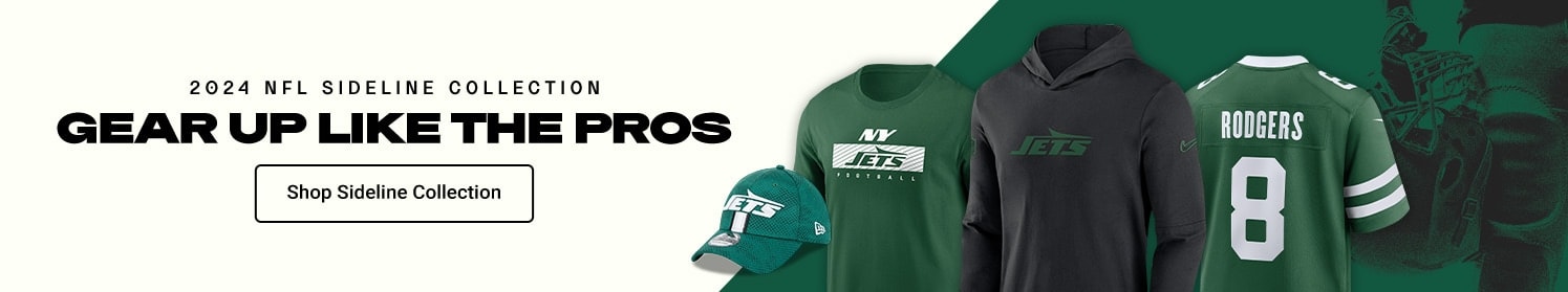 2024 NFL Sideline Collection| Gear Up Like the Pros | Shop New York Jets Sideline Gear