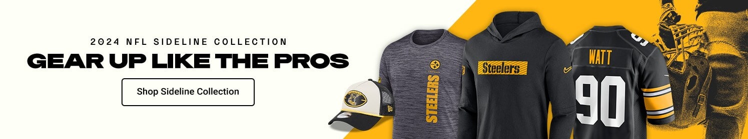 2024 NFL Sideline Collection| Gear Up Like the Pros | Shop Pittsburgh Steelers Sideline Gear