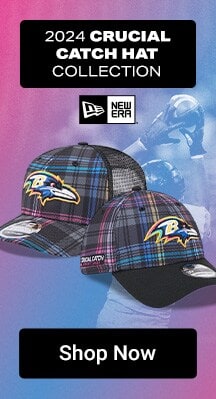 Baltimore Ravens 2024 Crucial Catch Hat Collection | Shop Now