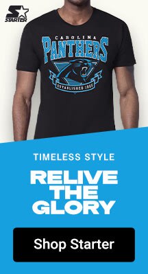 Timeless Style | Relive the Glory | Shop Carolina Panthers Starter Gear