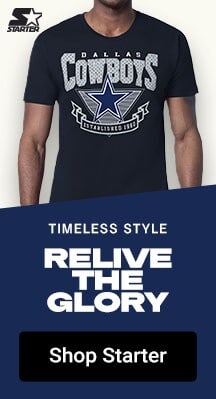 Timeless Style | Relive the Glory | Shop Dallas Cowboys Starter Gear