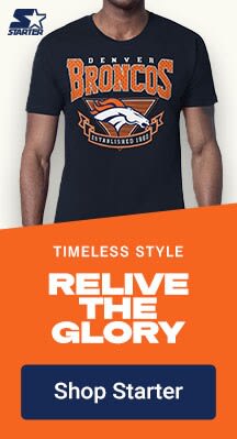 Timeless Style | Relive the Glory | Shop Denver Broncos Starter Gear
