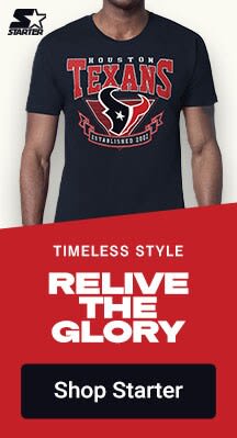 Timeless Style | Relive the Glory | Shop Houston Texans Starter Gear