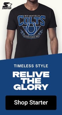 Timeless Style | Relive the Glory | Shop Indianapolis Colts Starter Gear