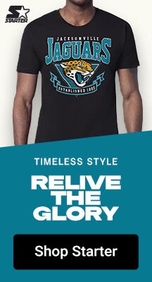 Timeless Style | Relive the Glory | Shop Jacksonville Jaguars Starter Gear