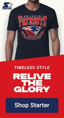 Timeless Style | Relive the Glory | Shop New England Patriots Starter Gear