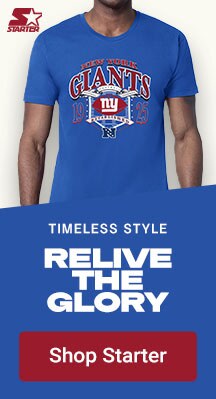Timeless Style | Relive the Glory | Shop New York Giants Starter Gear