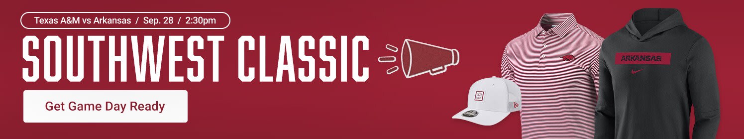Texas A&M vs Arkansas Razorbacks | Sep. 28th 2:30pm | Southwest Classic | Get Gameday Ready