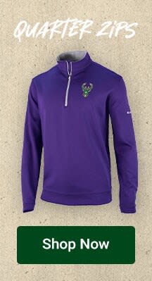 Milwaukee Bucks Quarterzips | Shop Now