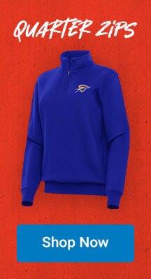 Oklahoma City Thunder Quarterzips | Shop Now