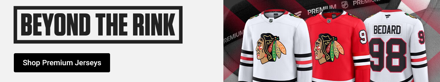 Beyond the Rink | Shop Chicago Blackhawks Premium Jerseys