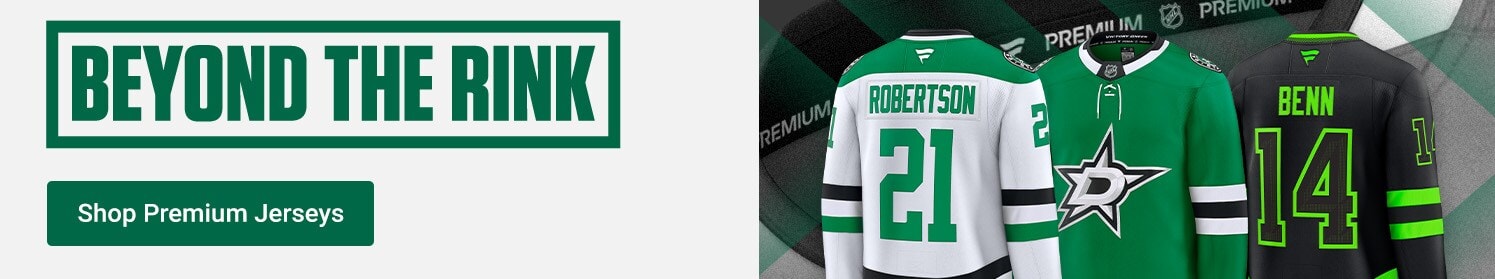 Beyond the Rink | Shop Dallas Stars Premium Jerseys