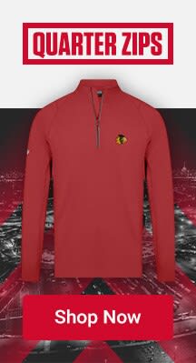 Chicago Blackhawks Quarter Zips | Shop Now