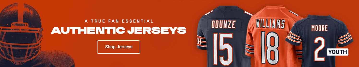 A True Fan Essential Authentic Jerseys | Shop Chicago Bears Jerseys