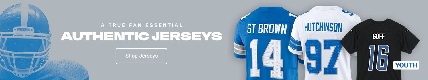 A True Fan Essential Authentic Jerseys | Shop Detroit Lions Jerseys