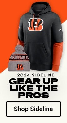 Gear Up Like the Pros | Shop Cincinnati Bengals Sideline Gear