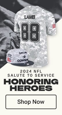 Dallas Cowboys 2024 NFL Salute to Service | Honoring Heroes | Shop Now