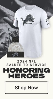 Detroit Lions 2024 NFL Salute to Service | Honoring Heroes | Shop Now