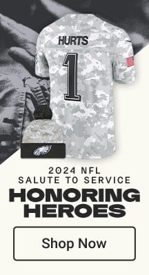 Philadelphia Eagles 2024 NFL Salute to Service | Honoring Heroes | Shop Now