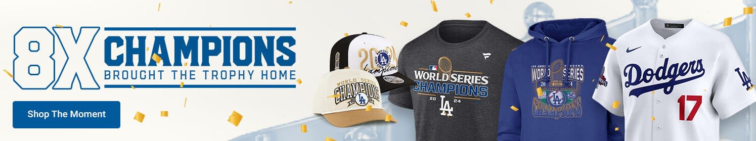 Los Angeles Dodgers 8x World Series Champions | Brought the Trophy Home | Shop the Moment