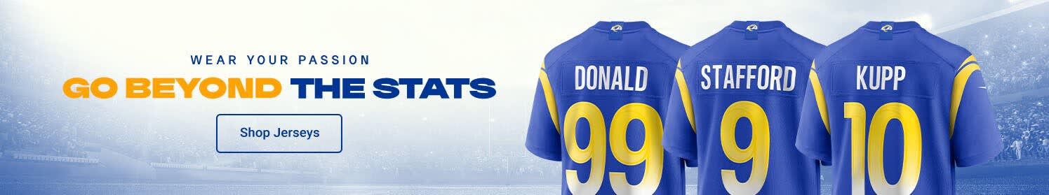 Wear Your Passion | Go Beyond The Stats | Shop Los Angeles Rams Jerseys