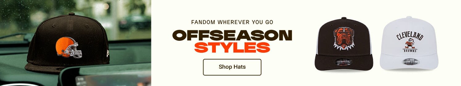 Fandom Wherever You Go | Offseason Styles | Shop Cleveland Browns Hats