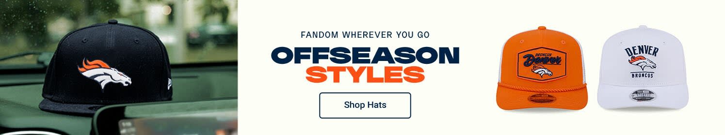Fandom Wherever You Go | Offseason Styles | Shop Denver Broncos Hats