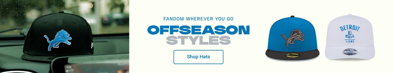 Fandom Wherever You Go | Offseason Styles | Shop Detroit Lions Hats