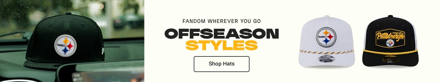 Fandom Wherever You Go | Offseason Styles | Shop Pittsburgh Steelers Hats