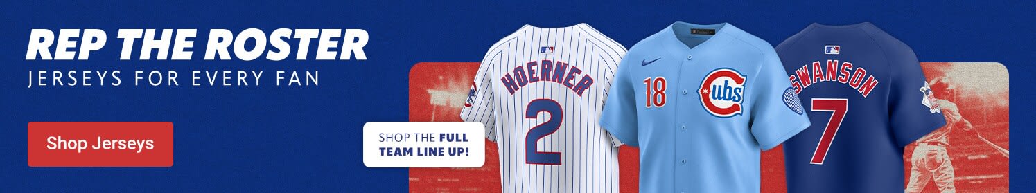 Rep The Roster | Jerseys for Every Fan | Shop Chicago Cubs Jerseys