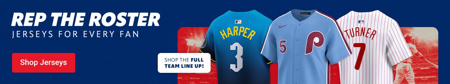 Rep The Roster | Jerseys for Every Fan | Shop Philadelphia Phillies Jerseys