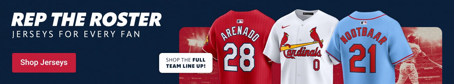 Rep The Roster | Jerseys for Every Fan | Shop St Louis Cardinals Jerseys