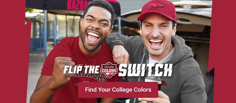 Shop Arkansas Razorbacks Flip The Switch | Shop College Colors Day