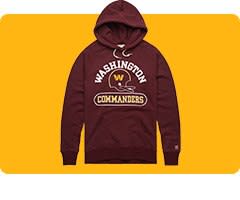 Shop Washington Commanders Sweatshirts