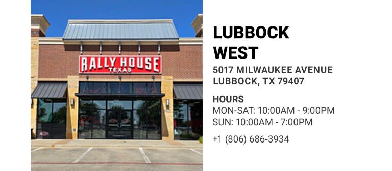 Shop Rally House Lubbock West